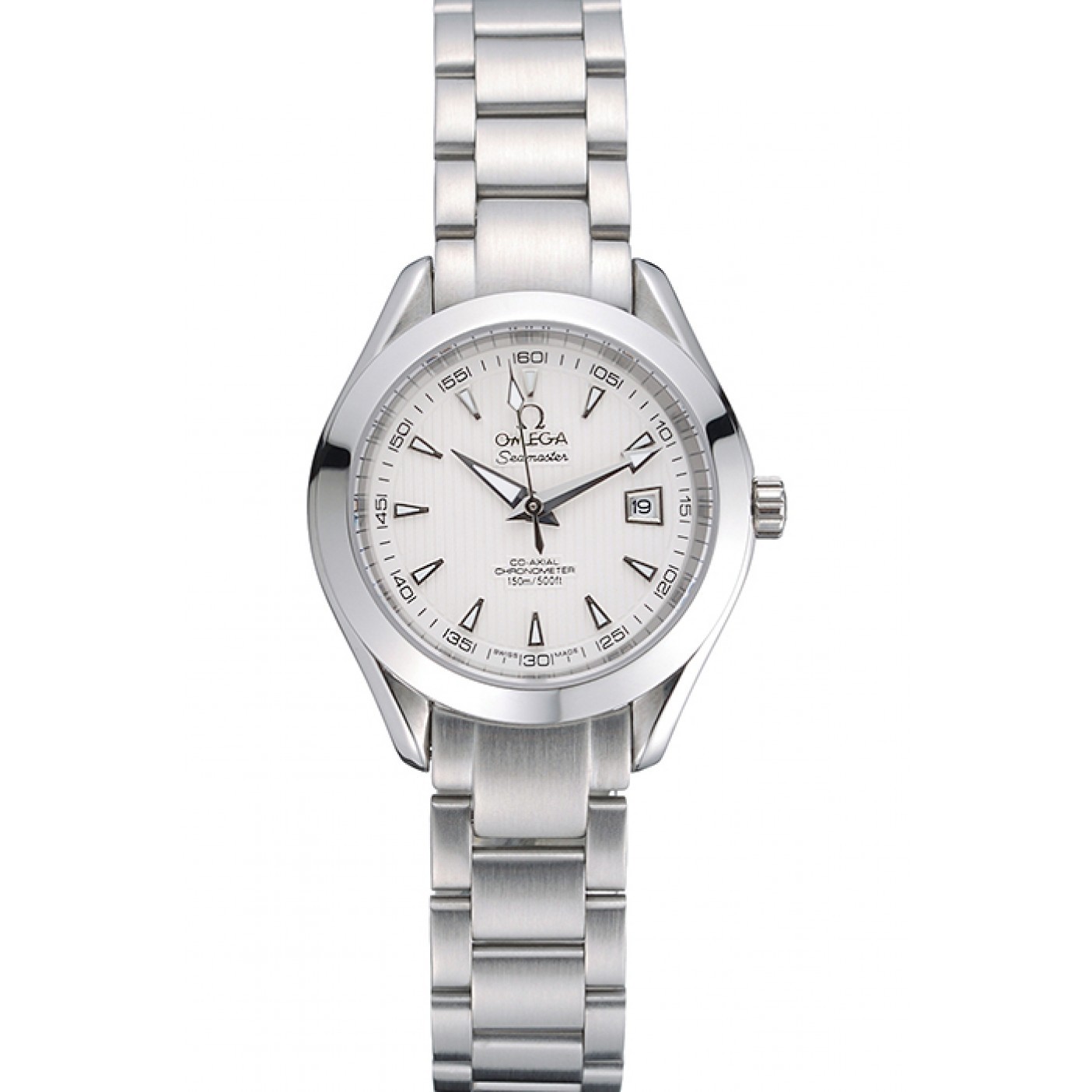 Omega Seamaster Aqua Terra White Dial Stainless Steel Bracelet Ladies 622446
