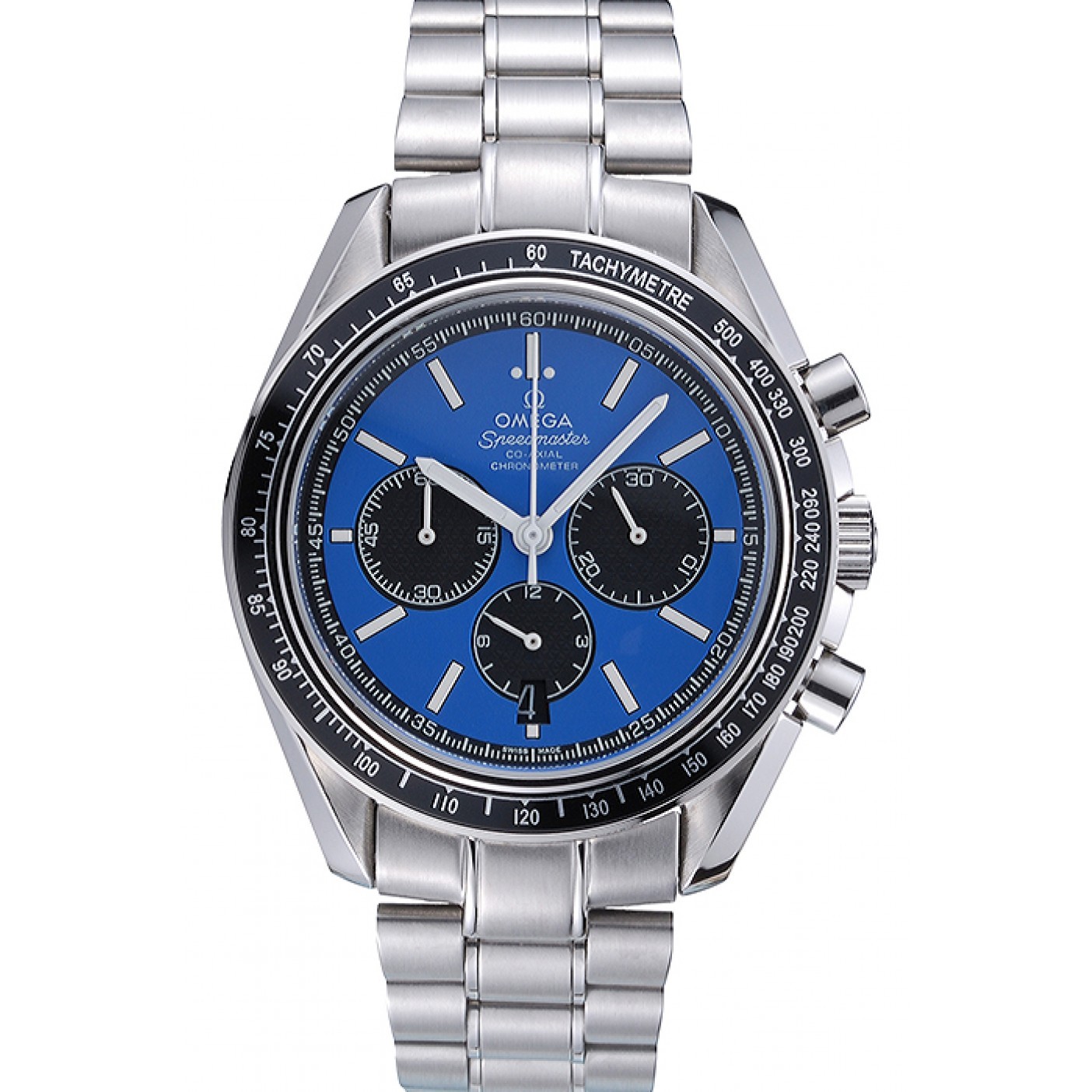 Omega Speedmaster Blue Grey Stainless Steel Strap 622053