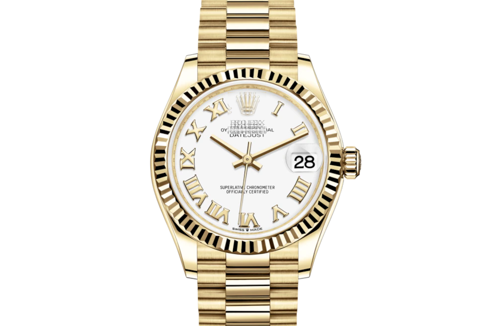 DATEJUST 31-Oyster, 31 mm, yellow gold 47with original box