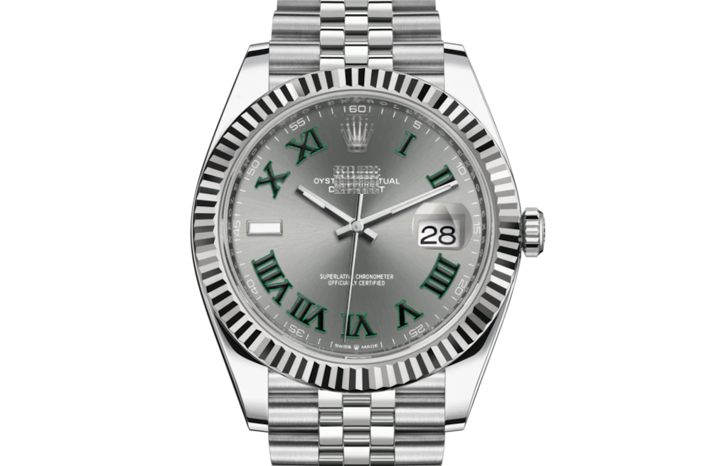 DATEJUST 41- Oyster, 41 mm, Oystersteel and white gold 77with original box
