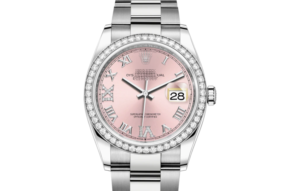 DATEJUST 36- Oyster, 36 mm, Oystersteel, white gold and diamonds 63with original box