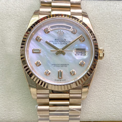 DAY DATE M128235-0029 EW FACTORY ROSE GOLD CASE