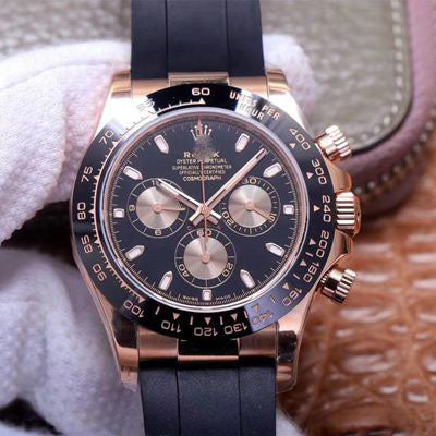 DAYTONA M116515LN-0017 NOOB FACTORY BLACK DIAL 4130 MOVEMENT