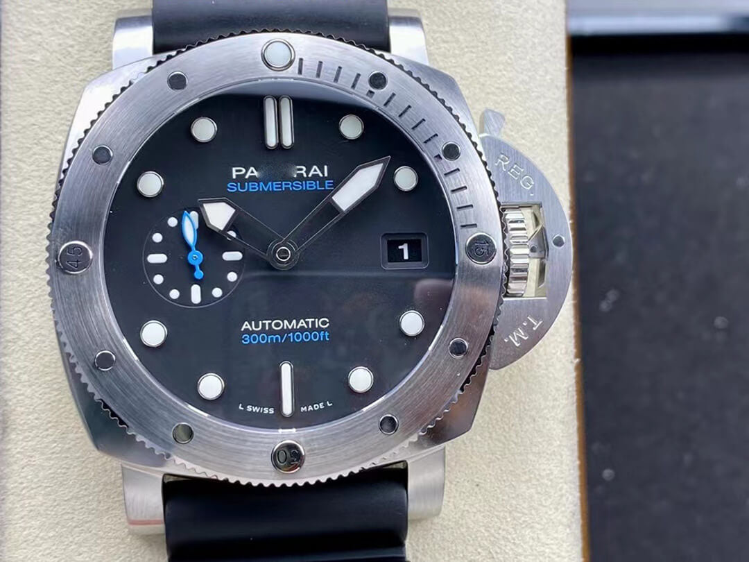 SUBMERSIBLE PAM01229 VS FACTORY BLACK RUBBER STRAP