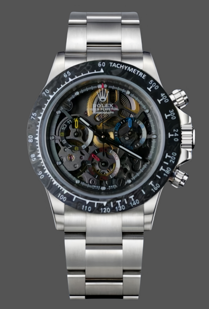 Rolex Daytona 116520 ADG Skeleton Dial Steel Bracelet Steel Case Replica Watch